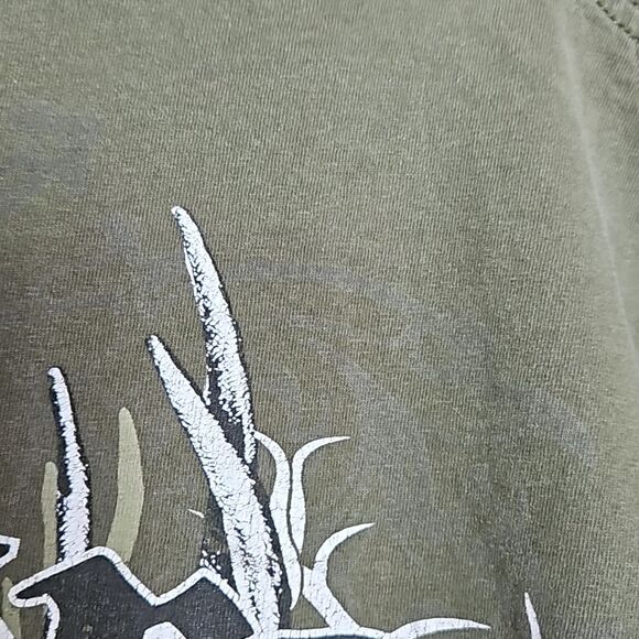 Fruit of the Loom Men's M Olive Realtree Crew Neck T-Shirt Summer Tee - Picture 4 of 6